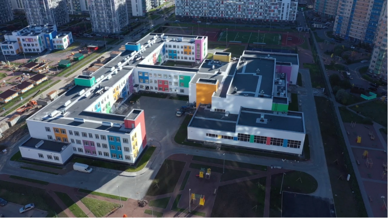 В Кудрово завершается строительство школы на 1000 мест