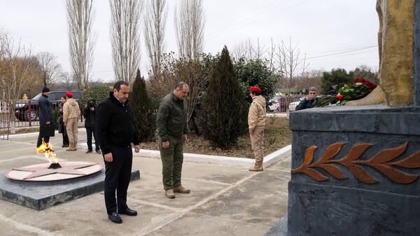 В Дагестане открыли памятник участникам СВО